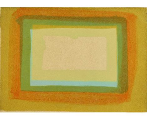 Howard Hodgkin (British 1923-2017) "Window", from 'More Indian Views'  Signed and numbered on verso, with artist's blind stam