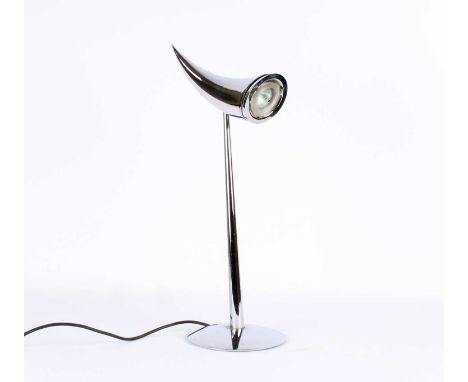 Phillippe Starck (French 1949-) for Flos, Italy "Ara" Table Lamp Designed 1988, constructed in zamak alloy with polished chro