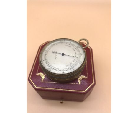 An antique Compensated pocket barometer. 