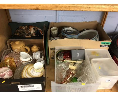 Shelf of assorted