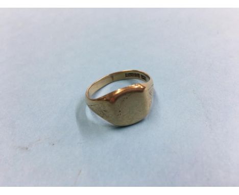 Gents 9ct ring, 6.3g