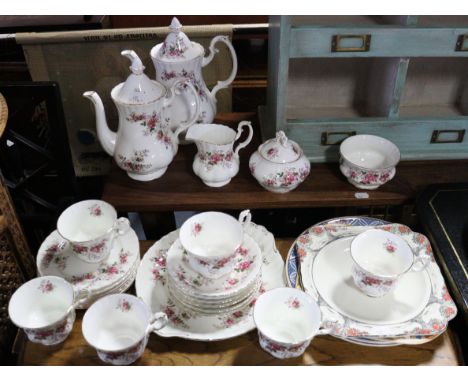 A Royal Albert bone china “Lavender Rose” twenty-five piece tea service, &amp; various other items of decorative china. 