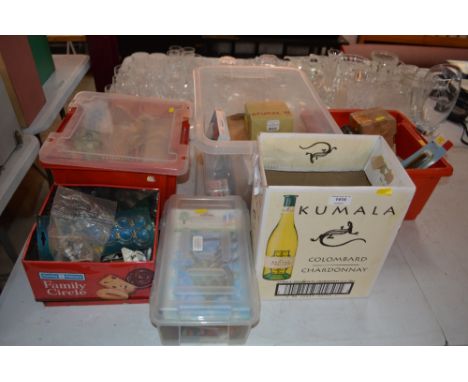 Various boxes containing artists material, miscellaneous tools and accessories etc. 