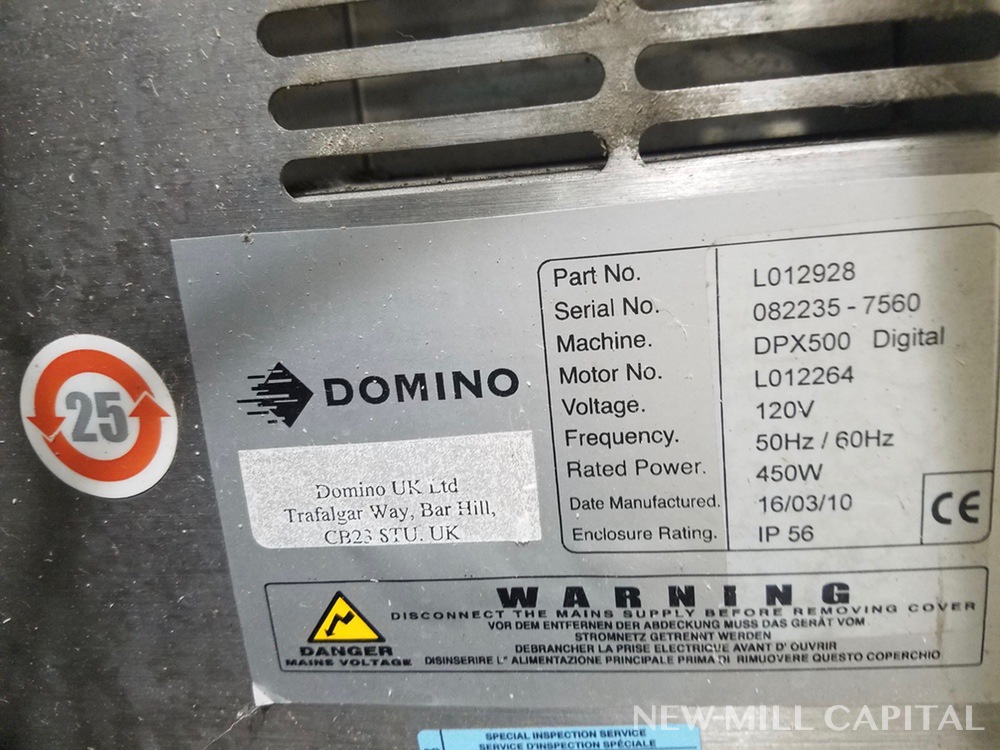 Domino DPX 500 Laser Coder w/D320i Controller, M# DPX500, S/N 082235