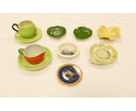A collection of Carltonware items to include Apple Cup &amp; Saucer, Pin dishes, Orange theme jug &amp; saucer etc 