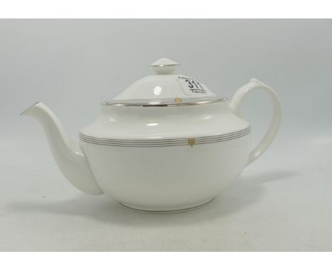 Spode Opera Platinum Patterned Tea Pot 