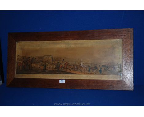 An original Print by T. Sutherland dated 1824, after Henry Alken depicting Leicestershire Covers - The Meeting Kirby Gate, in