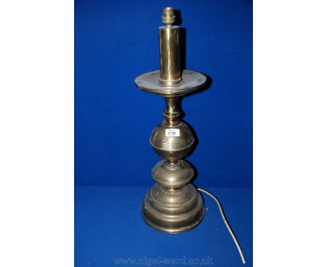A tall Brass Table Lamp