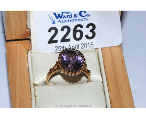 A 9ct Gold amethyst Ring