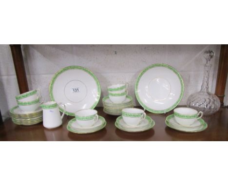 Part tea service & glass decanter