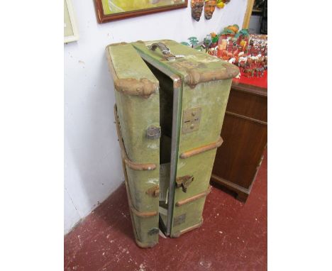 Wooden bound trunk