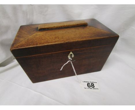 Victorian mahogany tea caddy