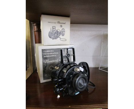 Nemrod boxed underwater camera and flash