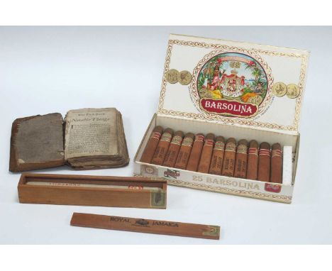 Cigars- Neuhaus Bouquet De Luxe (Twelve), Royal Jamaica, Churchill The First Book of Notable Things.