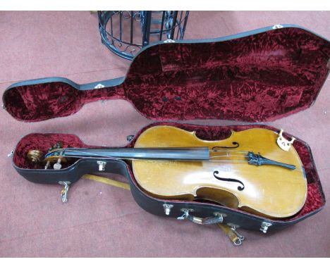 Cello- J.B. Colin, Circa 1890, good quality, the two-piece back labelled to the interior 'Lutherie Artistique Jean Baptiste C