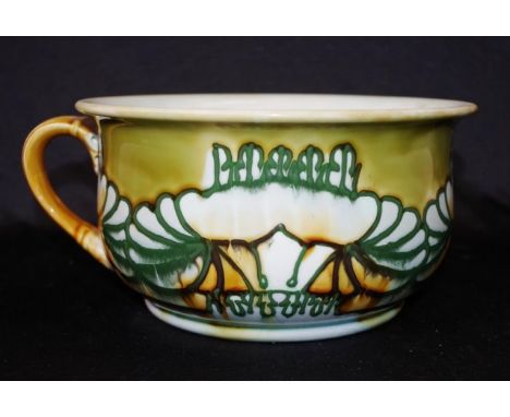 Minton Secessionist pattern ceramic chamber pot marked to base and # 37, (diameter 23cm approx).