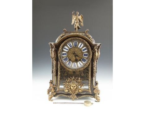 A REGENCÉ BOULLE-WORK AND ORMOLU BRACKET CLOCK, the dial inscribed by Balthazar Martinot à Paris, c.1725, of large proportion
