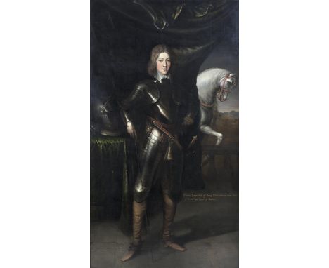 ATTRIBUTED TO VAN DYKEPortrait of Thomas Butler, Earl of Ossory, Eldest son of James, Duke of Ormond, in armour standing near