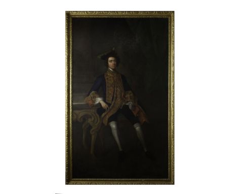ROBERT HUNTER (fl. 1752-1803)A Portrait of Sir Robert King, created Baron Kingsborough, died 1755Oil on canvas, c. 238 x 142c