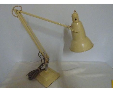 Vintage cream painted angle poised lamp by Herbert Terry &amp; Sons Ltd Redditch