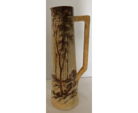 Radford 'Trees' jug signed to base J H (James Harrison) good condition. 35cms h. 