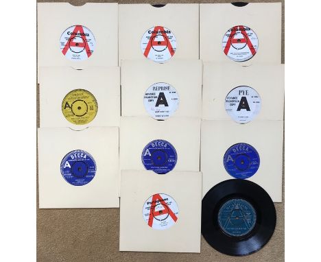 Eleven various Demonstration Copy 45rmp records to include, The Animals - Don't Let Me Be Misunderstood, Columbia DB7445, Don