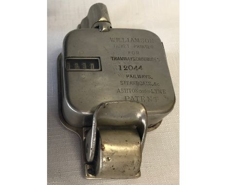 Williamson ticket printer for Tramway's and Omnibus, serial no 12044.