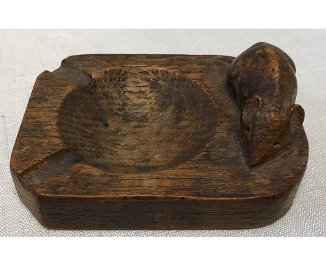 A Robert Thompson Mouseman ashtray. 