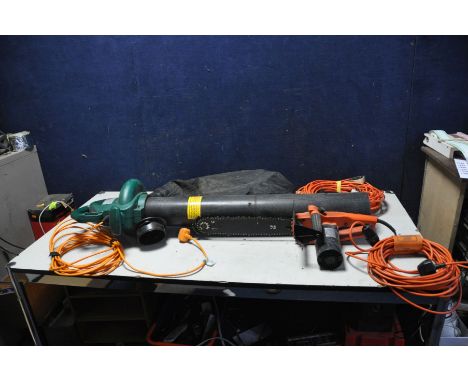 A PERFORMANCE GARDEN BLOWER VAC (PAT pass and working) and a Remington electric chainsaw (spares or repairs) (2)