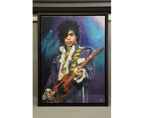 NICK HOLDSWORTH (BRITISH CONTEMPORARY) 'WHEN DOVES CRY', a signed limited edition print depicting a portrait of music legend 