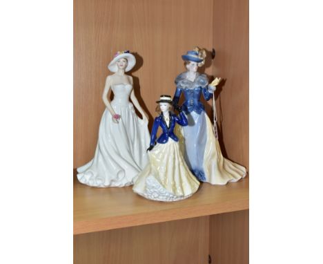 THREE ROYAL WORCESTER FIGURINES, comprising 'Elizabeth' produced exclusively for Royal Worcester Special Events in 1998, 'Mid