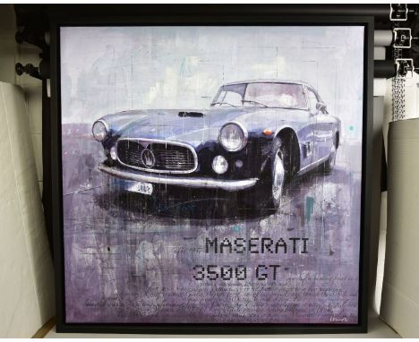 MARKUS HAUB (GERMANY 1972) 'MASERATI 3500 GT', a study of the classic Italian sports car, signed bottom right, signed, titled