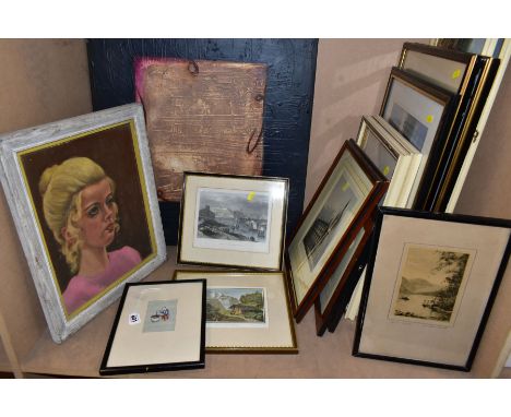 A QUANTITY OF PICTURES ETC, to include a Gordon King 'My Fair Lady' print, depicting a young woman with flowers, Barrie AF Cl