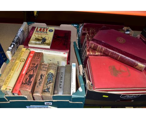 TWO BOXES OF MILITARY HISTORY BOOKS, about the First World War to include 'The Times History of the (1914-18) War' in eleven 