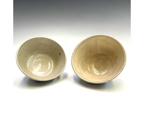 Two Leach studio pottery bowls, each painted with the Z pattern, impressed seal marks, diameter 13.5cm (2).One with hairline,