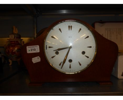 THREE WOODEN MANTEL CLOCKS, TO INCLUDE; NAPOLEON CLOCK, SMITHS AND ANOTHER 