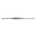 Armband, WG 585/000, Schauseite mit 17 Brillanten besetzt ca. 0,85 ct tw-vsi, untergebautes ...