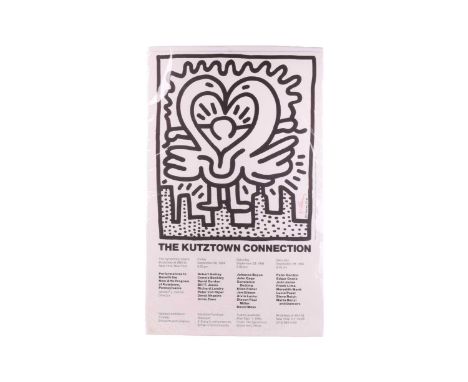 Keith Haring (1958 - 1990) American, The Kutztown Connection, Broadway, New York 1984, New Arts Program, signed by the artist