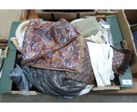 A box of textiles