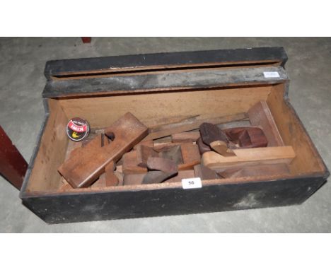 A box of carpentry tools