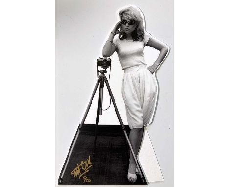 A limited-edition (run of 50 pieces) die-cut 3D standee of an image of Debbie Harry as taken by Martyn Goddard in NYC, 1978. 