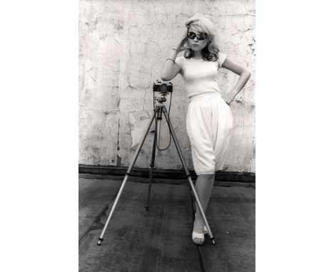 A high-quality photo print depicting Debbie Harry, taken by photographer Martyn Goddard in 1978. The photo depicts Debbie Har