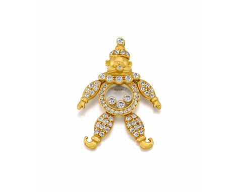 CHOPARDHappy Clown. Diamant-Anhänger. Herkunft: Frankreich. Datierung: Um 2000. Material: 750/- Gelbgold, Punze. Gesamtgewich