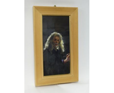 Robert Lenkiewicz (1941-2002), oil on canvas 'Study, Self Portrait at the House', signed twice and titled verso, image size 5