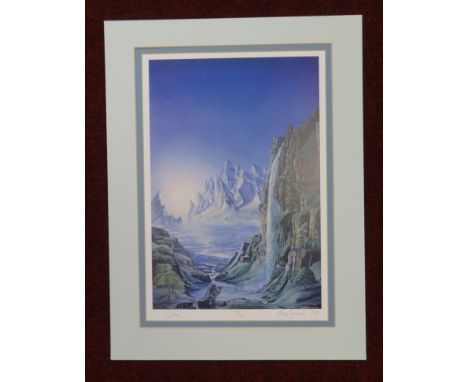 Roger Garland, signed limited edition print  'Gollum' No.560/950, signed and dated 1989, 37cm x 25cm.