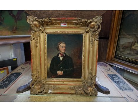 Henry Graves,&nbsp;half length portrait of a gentleman with a shotgun, initialled and dated 1850, extensively inscribed verso