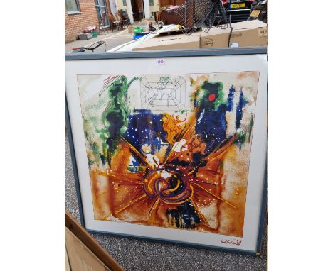 Salvador Dali, 'The Yin and The Yang', limited edition, silkscreen print, 88 x 88cm;&nbsp;together with a Henry Moore Tate ex