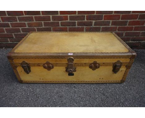 A vintage 'Watajoy' trunk,&nbsp;102.5cm wide, (s.d. to lock). 