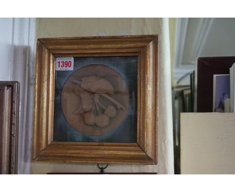 A 19th century reverse glass silhouette of a military officer with bicorn, 10 x 7.5cm; together with another antique portrait