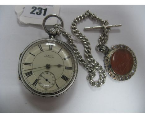 E. Meyer Manchester; A Chester Hallmarked Silver Cased Openface Pocketwatch, the signed dial with black Roman numerals and se